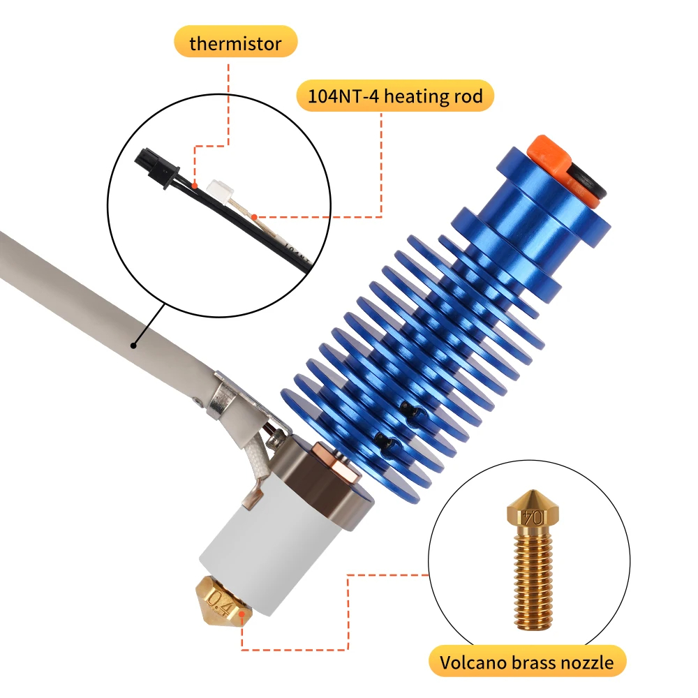 Corexy 3D Printer Kit - Kit Hotend Volcano 24V 60W E3D,